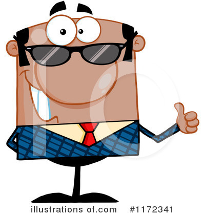 Black Businessman Clipart #1172341 by Hit Toon