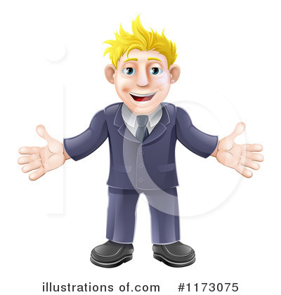 Royalty-Free (RF) Businessman Clipart Illustration by AtStockIllustration - Stock Sample #1173075