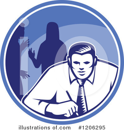 Royalty-Free (RF) Businessman Clipart Illustration by patrimonio - Stock Sample #1206295