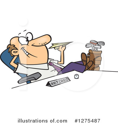Royalty-Free (RF) Businessman Clipart Illustration by toonaday - Stock Sample #1275487