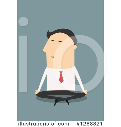 Meditating Clipart #1288321 by Vector Tradition SM