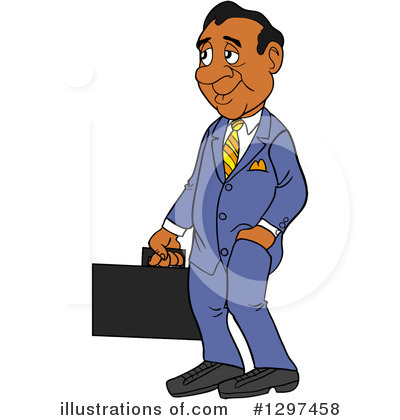 Royalty-Free (RF) Businessman Clipart Illustration by LaffToon - Stock Sample #1297458