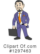 Businessman Clipart #1297463 by LaffToon