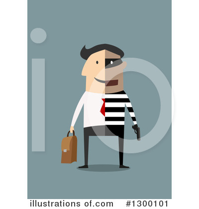 Royalty-Free (RF) Businessman Clipart Illustration by Vector Tradition SM - Stock Sample #1300101