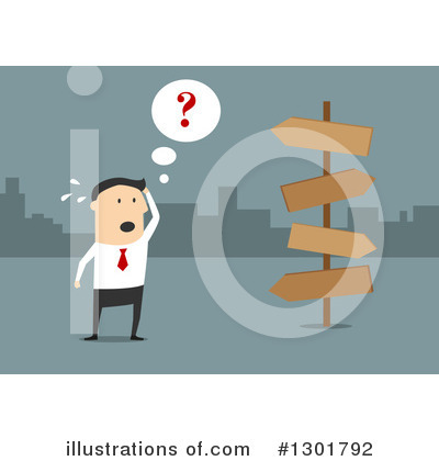 Royalty-Free (RF) Businessman Clipart Illustration by Vector Tradition SM - Stock Sample #1301792