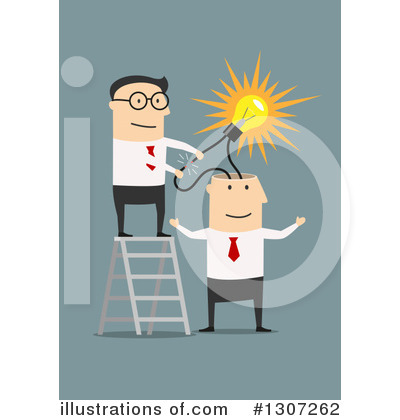 Royalty-Free (RF) Businessman Clipart Illustration by Vector Tradition SM - Stock Sample #1307262