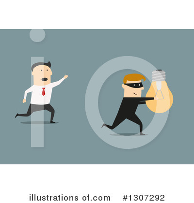 Royalty-Free (RF) Businessman Clipart Illustration by Vector Tradition SM - Stock Sample #1307292