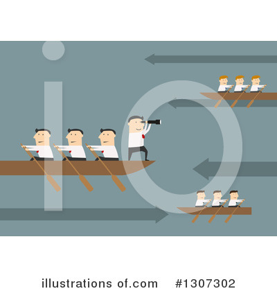 Rowing Team Clipart #1307302 by Vector Tradition SM