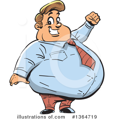 Royalty-Free (RF) Businessman Clipart Illustration by Clip Art Mascots - Stock Sample #1364719