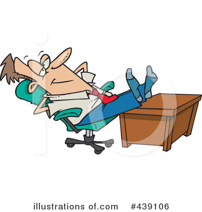 Royalty-Free (RF) Businessman Clipart Illustration by toonaday - Stock Sample #439106