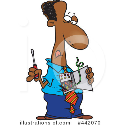 Royalty-Free (RF) Businessman Clipart Illustration by toonaday - Stock Sample #442070