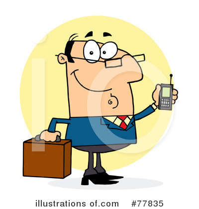 Royalty-Free (RF) Businessman Clipart Illustration by Hit Toon - Stock Sample #77835