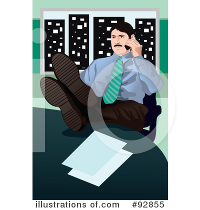 Royalty-Free (RF) Businessman Clipart Illustration by mayawizard101 - Stock Sample #92855