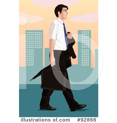 Royalty-Free (RF) Businessman Clipart Illustration by mayawizard101 - Stock Sample #92866