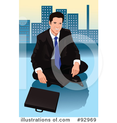 Royalty-Free (RF) Businessman Clipart Illustration by mayawizard101 - Stock Sample #92969