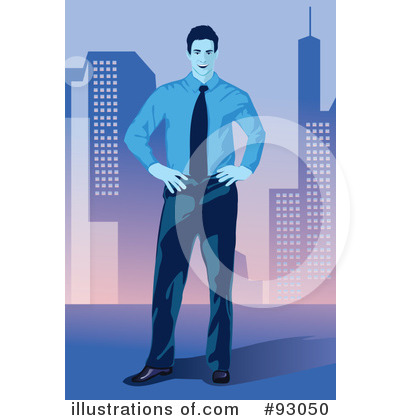 Royalty-Free (RF) Businessman Clipart Illustration by mayawizard101 - Stock Sample #93050