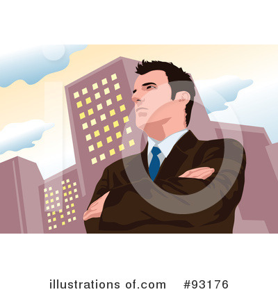 Royalty-Free (RF) Businessman Clipart Illustration by mayawizard101 - Stock Sample #93176