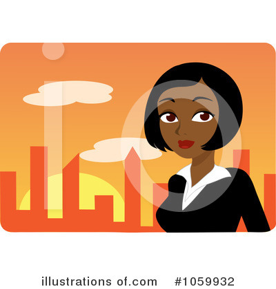 Royalty-Free (RF) Businesswoman Clipart Illustration by Rosie Piter - Stock Sample #1059932