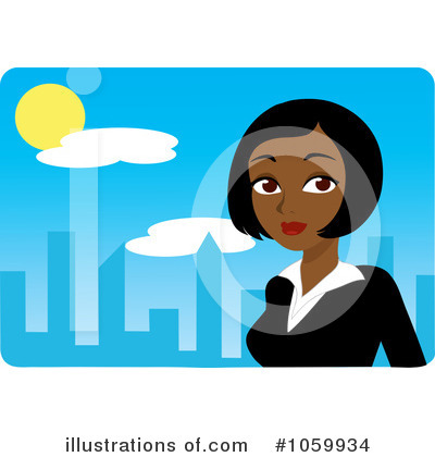 Royalty-Free (RF) Businesswoman Clipart Illustration by Rosie Piter - Stock Sample #1059934