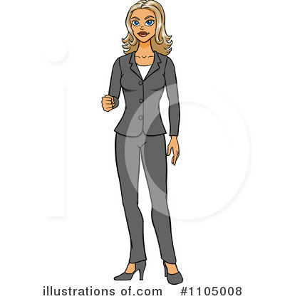 Businesswoman Clipart #1105008 by Cartoon Solutions