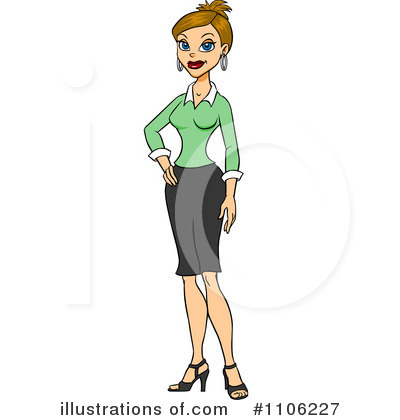 Businesswoman Clipart #1106227 by Cartoon Solutions