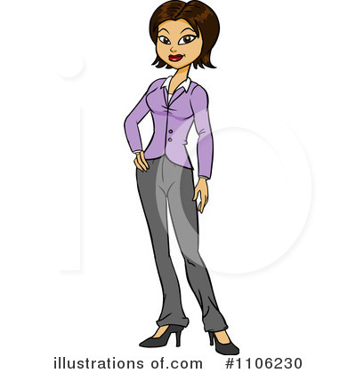 Royalty-Free (RF) Businesswoman Clipart Illustration by Cartoon Solutions - Stock Sample #1106230