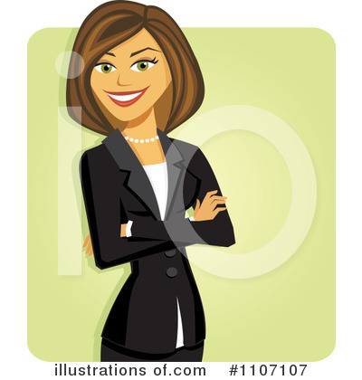 Businesswoman Clipart #1107107 by Amanda Kate