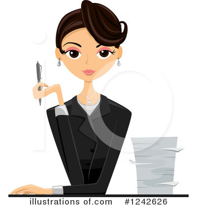 Royalty-Free (RF) Businesswoman Clipart Illustration by BNP Design Studio - Stock Sample #1242626