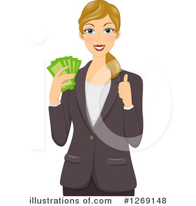 Royalty-Free (RF) Businesswoman Clipart Illustration by BNP Design Studio - Stock Sample #1269148