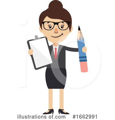 Royalty-Free (RF) Businesswoman Clipart Illustration by Morphart Creations - Stock Sample #1662991