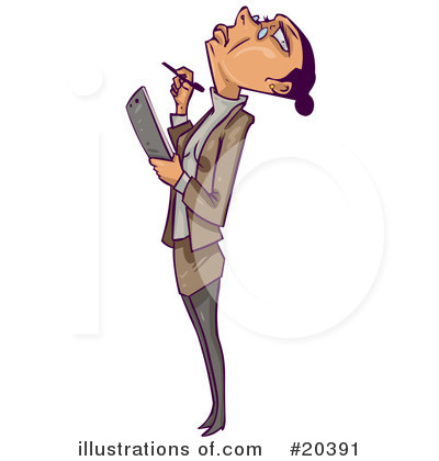 Royalty-Free (RF) Businesswoman Clipart Illustration by Tonis Pan - Stock Sample #20391