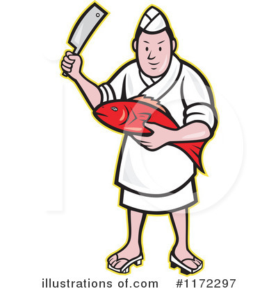 Fishmonger Clipart #1172297 by patrimonio