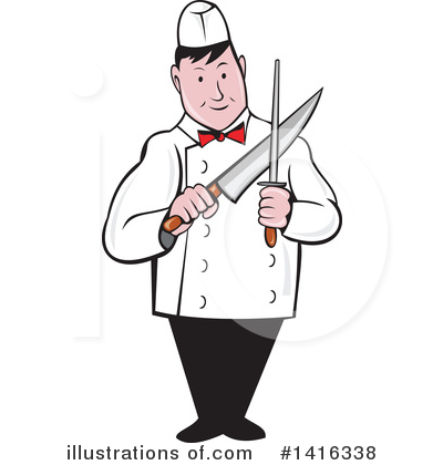 Royalty-Free (RF) Butcher Clipart Illustration by patrimonio - Stock Sample #1416338