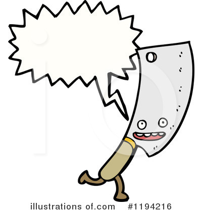 Royalty-Free (RF) Butcher Knife Clipart Illustration by lineartestpilot - Stock Sample #1194216