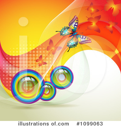 Royalty-Free (RF) Butterflies Clipart Illustration by merlinul - Stock Sample #1099063