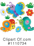 Butterflies Clipart #1110734 by visekart