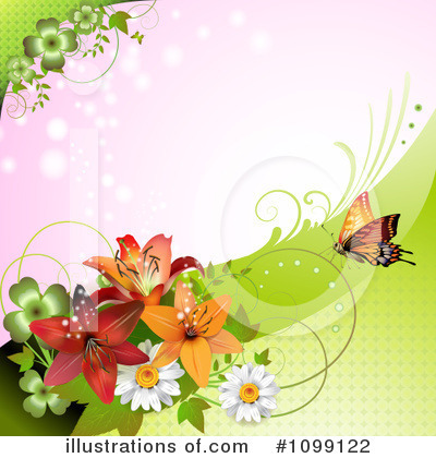 Royalty-Free (RF) Butterfly Background Clipart Illustration by merlinul - Stock Sample #1099122