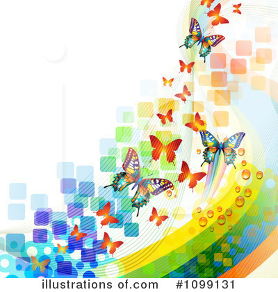 Royalty-Free (RF) Butterfly Background Clipart Illustration by merlinul - Stock Sample #1099131