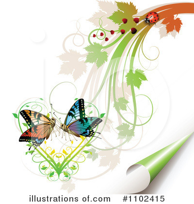 Royalty-Free (RF) Butterfly Background Clipart Illustration by merlinul - Stock Sample #1102415