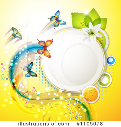 Royalty-Free (RF) Butterfly Background Clipart Illustration by merlinul - Stock Sample #1105078