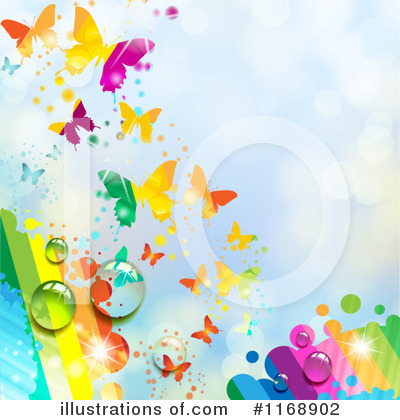 Royalty-Free (RF) Butterfly Background Clipart Illustration by merlinul - Stock Sample #1168902