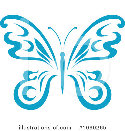 Royalty-Free (RF) Butterfly Clipart Illustration by Vector Tradition SM - Stock Sample #1060265