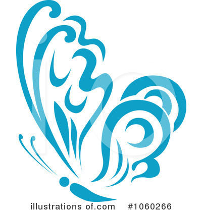 Royalty-Free (RF) Butterfly Clipart Illustration by Vector Tradition SM - Stock Sample #1060266