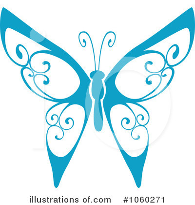 Royalty-Free (RF) Butterfly Clipart Illustration by Vector Tradition SM - Stock Sample #1060271