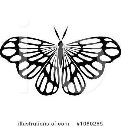 Royalty-Free (RF) Butterfly Clipart Illustration by Vector Tradition SM - Stock Sample #1060285