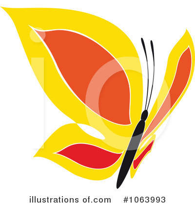 Royalty-Free (RF) Butterfly Clipart Illustration by Vector Tradition SM - Stock Sample #1063993