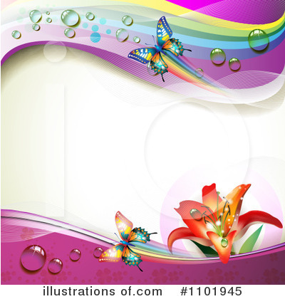 Royalty-Free (RF) Butterfly Clipart Illustration by merlinul - Stock Sample #1101945