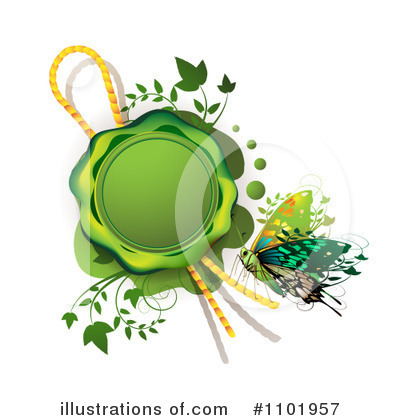 Royalty-Free (RF) Butterfly Clipart Illustration by merlinul - Stock Sample #1101957