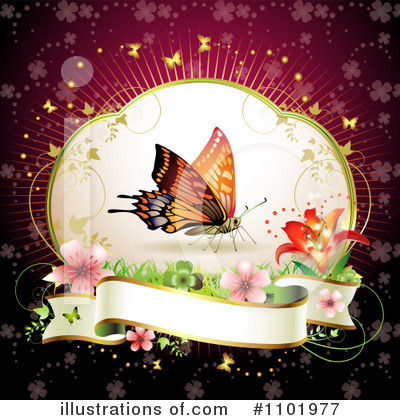 Royalty-Free (RF) Butterfly Clipart Illustration by merlinul - Stock Sample #1101977