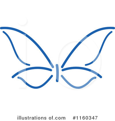 Royalty-Free (RF) Butterfly Clipart Illustration by Vector Tradition SM - Stock Sample #1160347